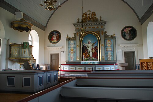 Hemmesjö nya kyrka, intérieur