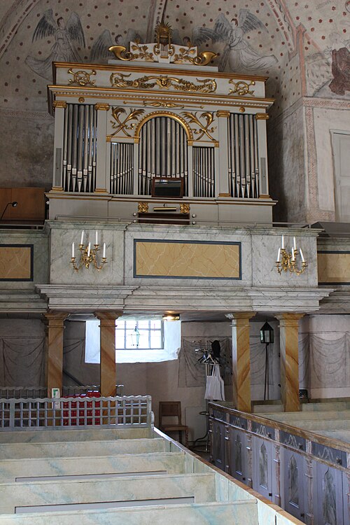 Bladåkers kyrka, interno