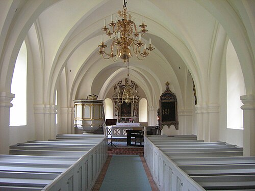 Igelösa kyrka, intérieur