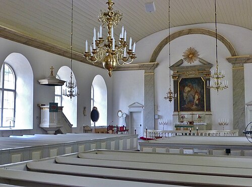 Långemåla kyrka, interno