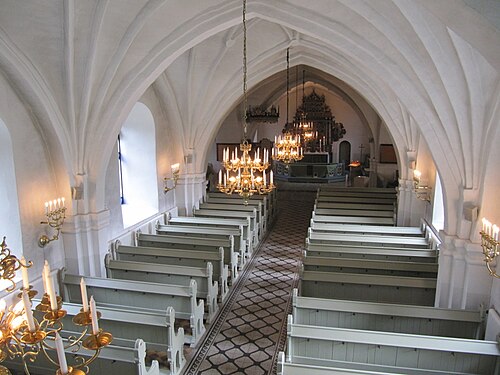 Väsby kyrka, interno
