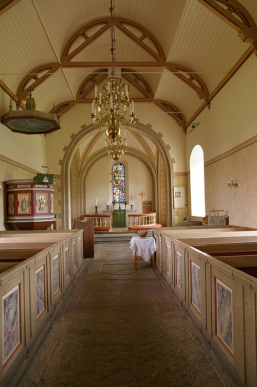 Gudhems kyrka, interno