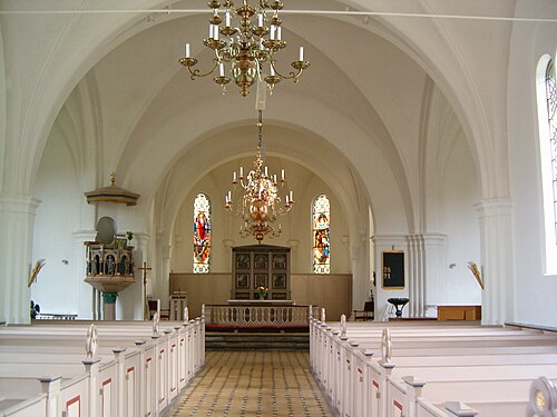 Lomma kyrka, interno