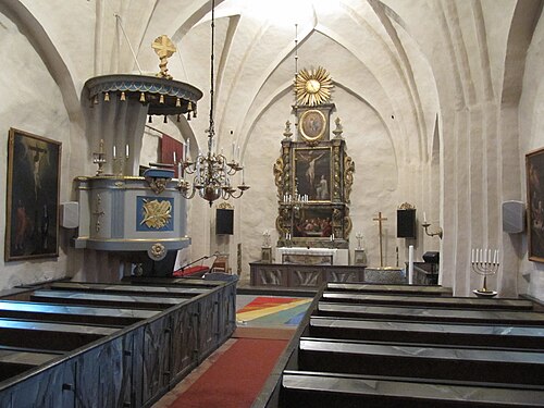 Lunda kyrka, interno