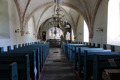 Hardeberga kyrka, interno