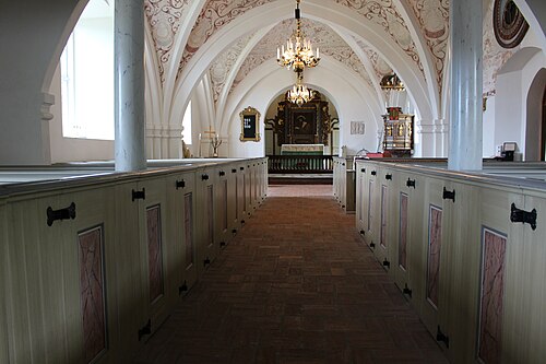 Rinkaby kyrka, interno