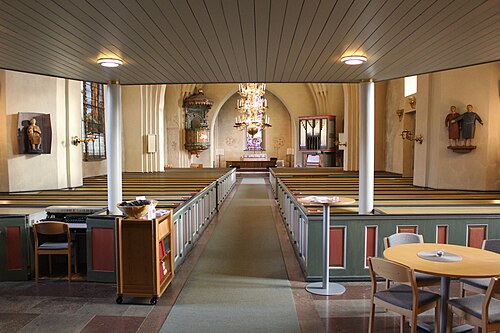 Valbo kyrka, interno