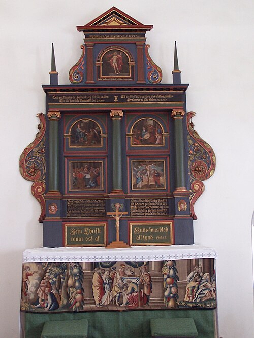 Västra Karaby kyrka, intérieur