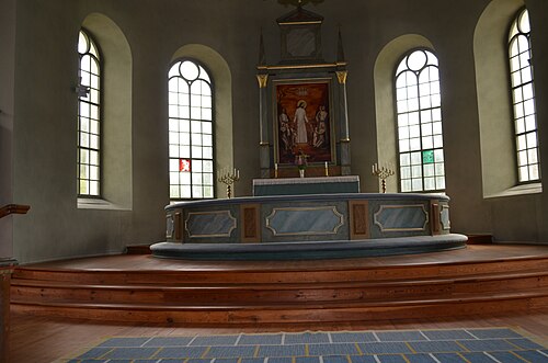 Malexanders kyrka, interno