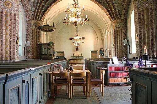 Harbo kyrka, interno