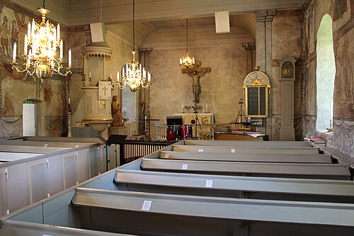 Hagshults kyrka, interno