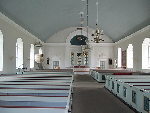 Hjälmseryds kyrka, intérieur