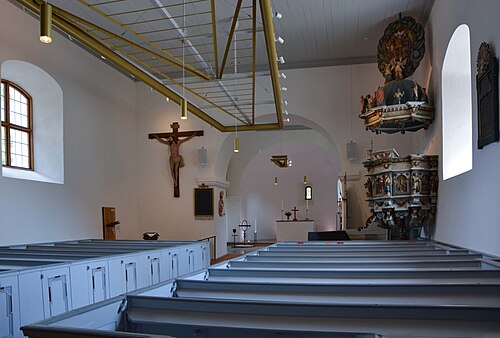 Nättraby kyrka, interno