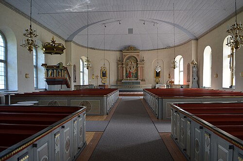 Södra Hestra kyrka, interno