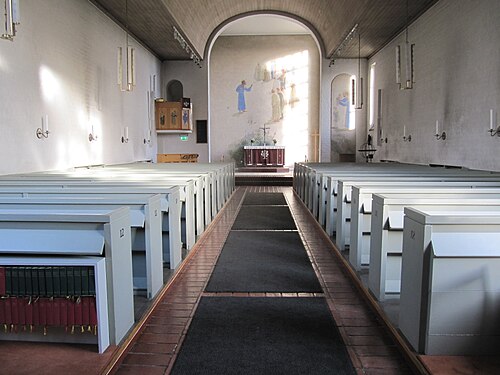 Hässelby Villastads kyrka, intérieur