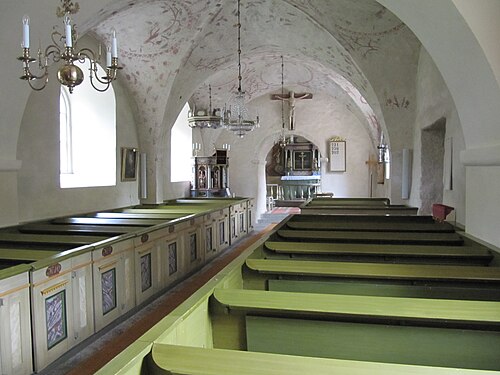 Kållands-Åsaka kyrka, intérieur