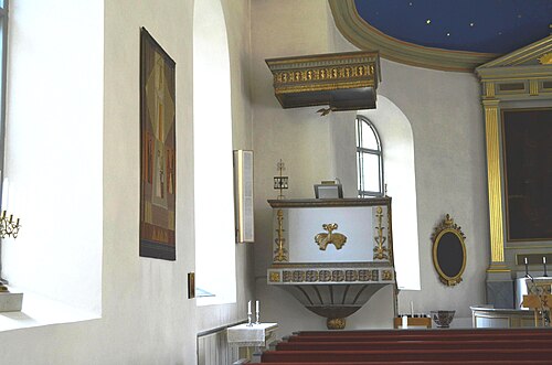 Västerlösa kyrka, interno