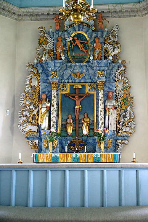 Karleby kyrka, interno