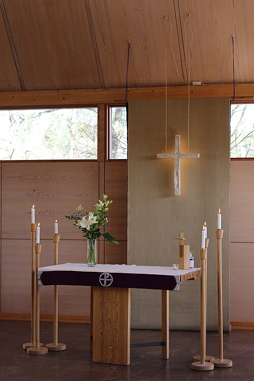Näsbyparks kyrka, interno