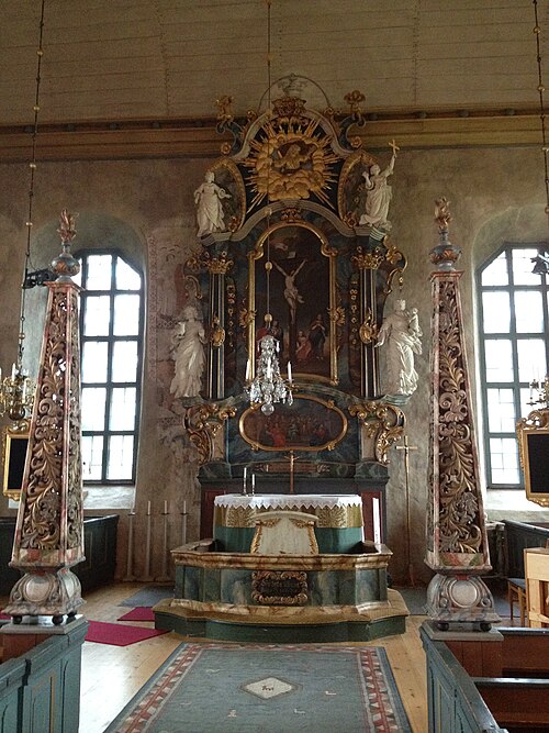 Ovikens gamla kyrka, intérieur