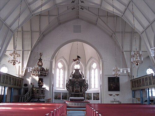 Fässbergs kyrka, interno