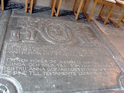 Lunda kyrka, interno