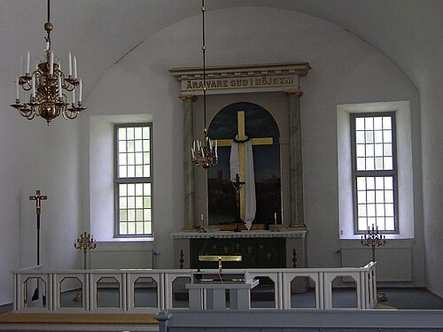 Malmbäcks kyrka, interno