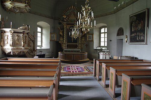 Velinga kyrka, interno