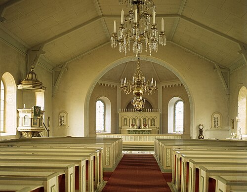 Öxabäcks kyrka, intérieur