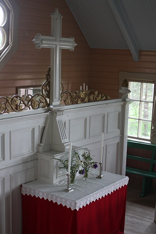 Södra Bergnäs kyrka, interno