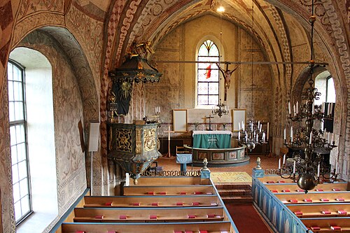 Vätö kyrka, interno