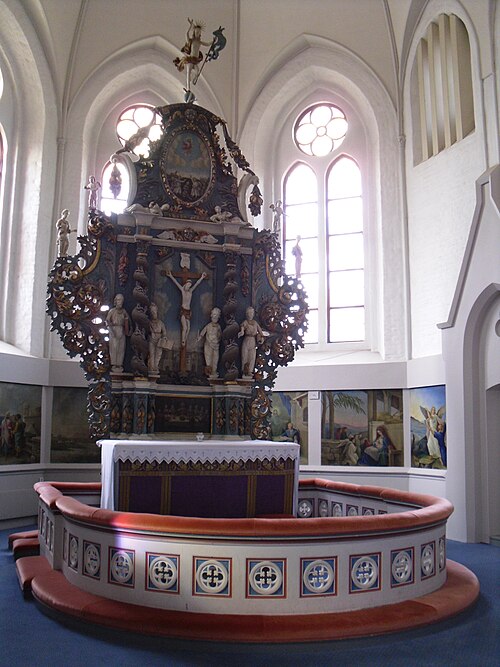 Fässbergs kyrka, interno