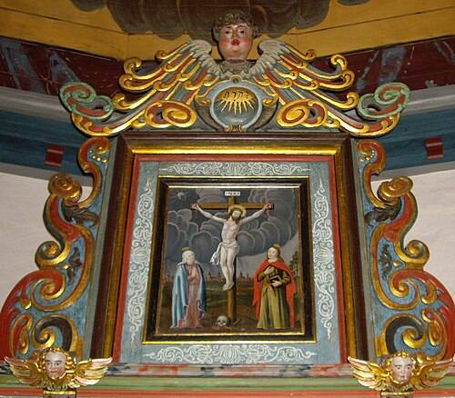 Hanhals kyrka, interno