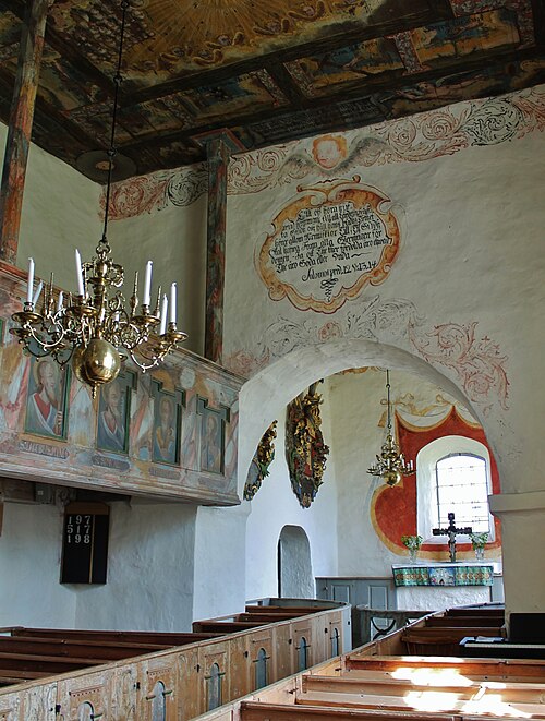 Jäts gamla kyrka, intérieur