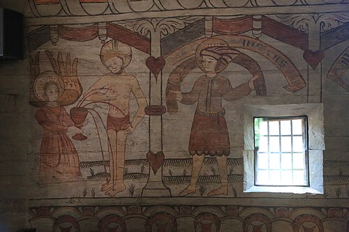 Vireda kyrka, interno