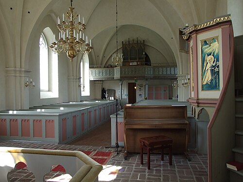 Virke kyrka, interno