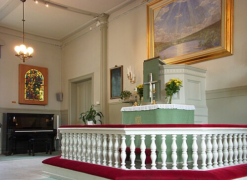 Djurgårdskyrkan, interno