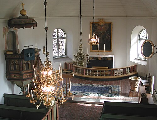Lillhärads kyrka, interno