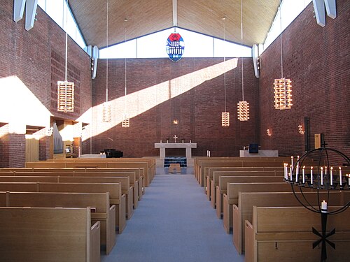 Råsunda kyrka, interno