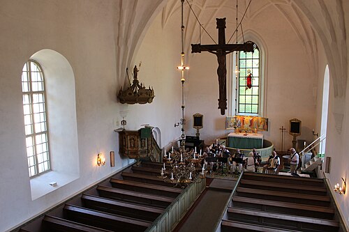 Hjälsta kyrka, interno