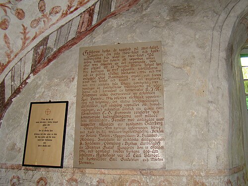 Gökhems kyrka, interno
