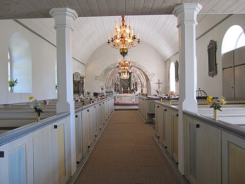 Ysane kyrka, intérieur