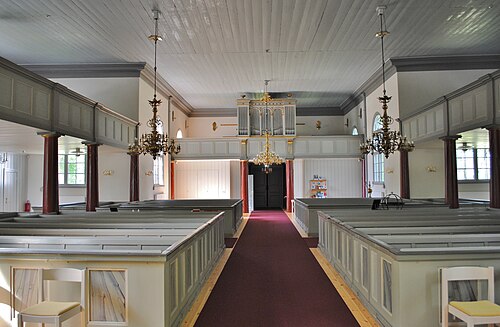 Fliseryds kyrka, interno