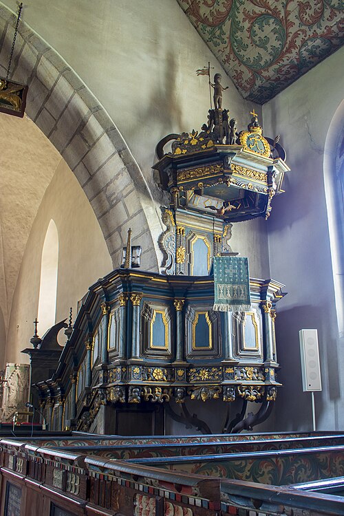 Burs kyrka, interno