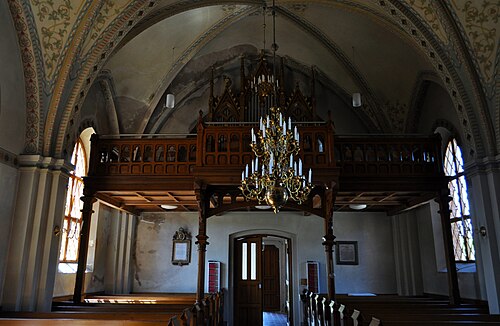 Glemminge kyrka, interno