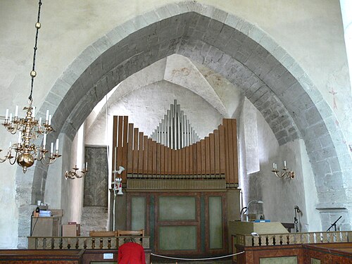 Boge kyrka, interno