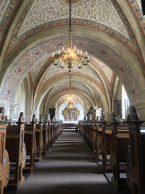Görslövs kyrka, interno