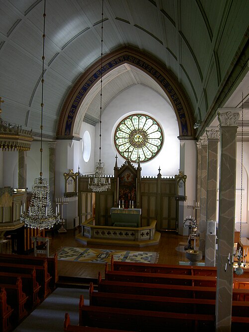 Erikstads kyrka, interno