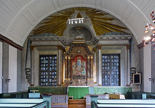 Vilhelmina kyrka, interno