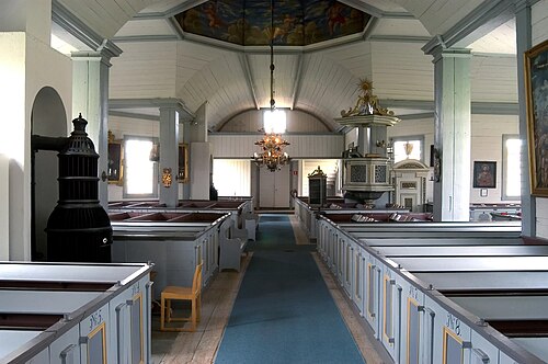 Roslags-Kulla kyrka, interno